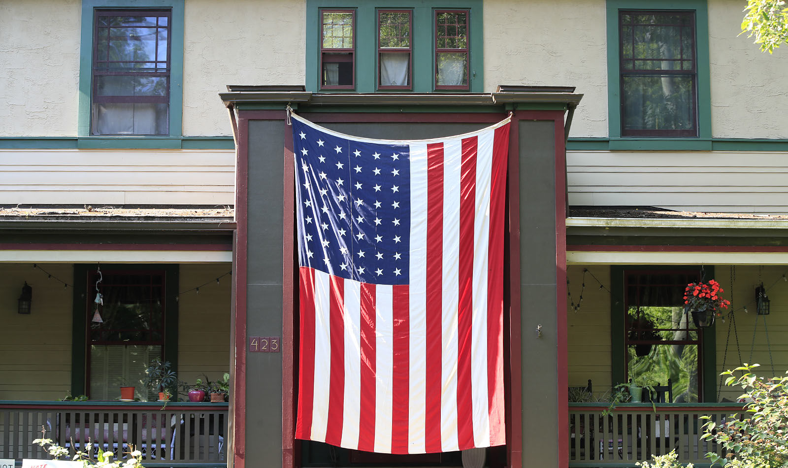 Flags around Western New York